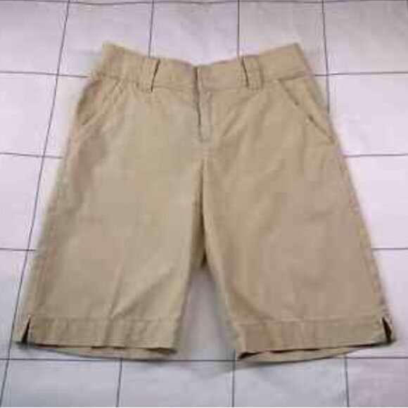 Lily Pulitzer Khaki Bermuda Shorts Cream - Picture 1 of 8